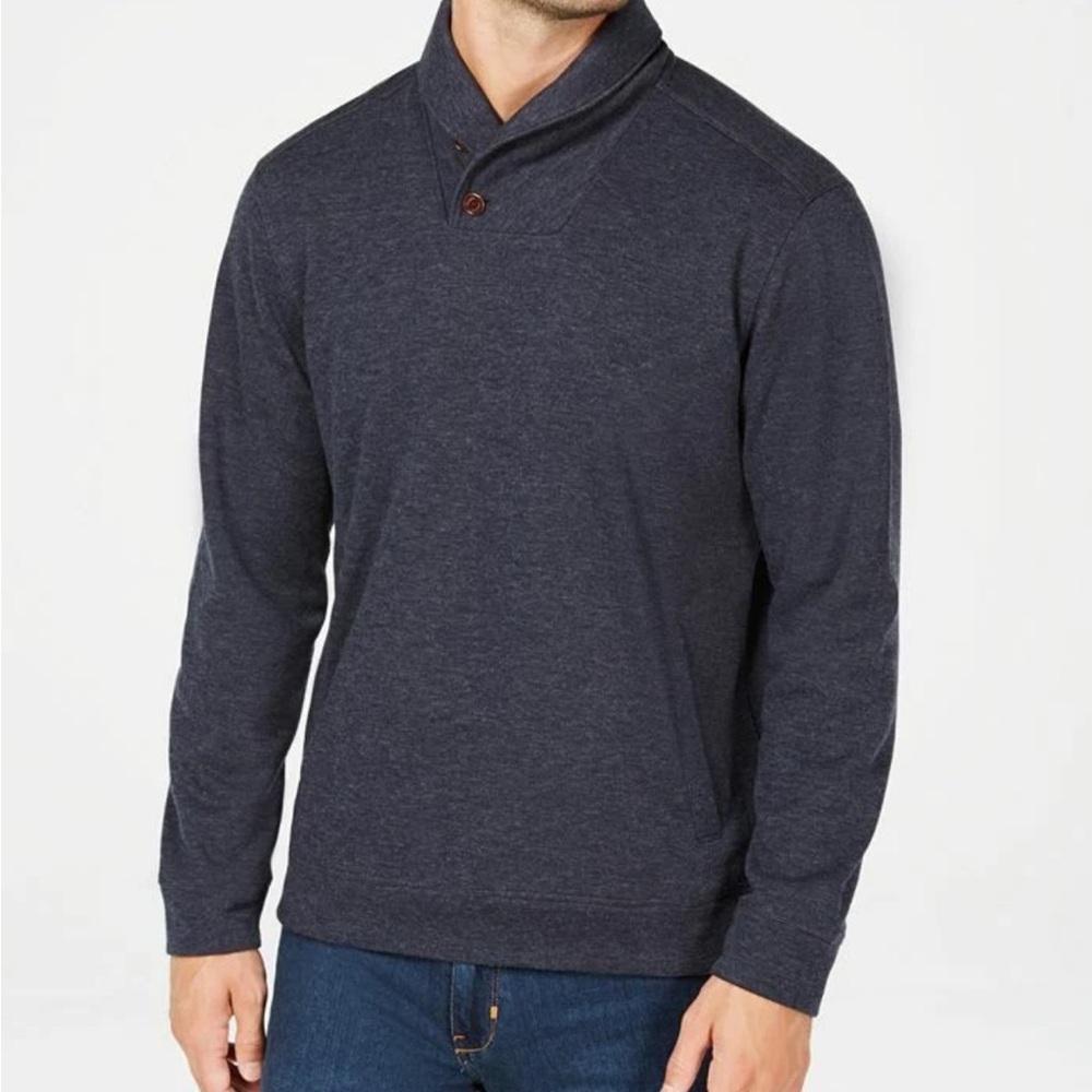 Tommy Bahama Men's Sandbar Shawl Collar Pullover In Ocean Deep Sz XXL‎